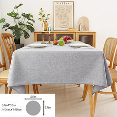Waterproof Polyester Tablecloth Rectangle Style Table Cover for Picnic or Party