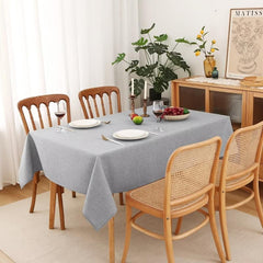 Waterproof Polyester Tablecloth Rectangle Style Table Cover for Picnic or Party