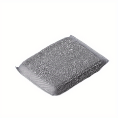 Steel Sponge Scrubber for Dishwashing & Surface Cleaning