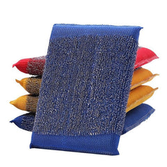Steel Sponge Scrubber for Dishwashing & Surface Cleaning