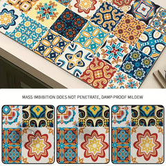 Polyester Dish Drying Mat Coffee Machine Drain Pad Wear-resistant Dry Pad