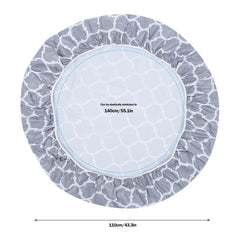 Elastic Edged Vinyl Fitted Tablecloth Flannel Backed Round Table Cloth