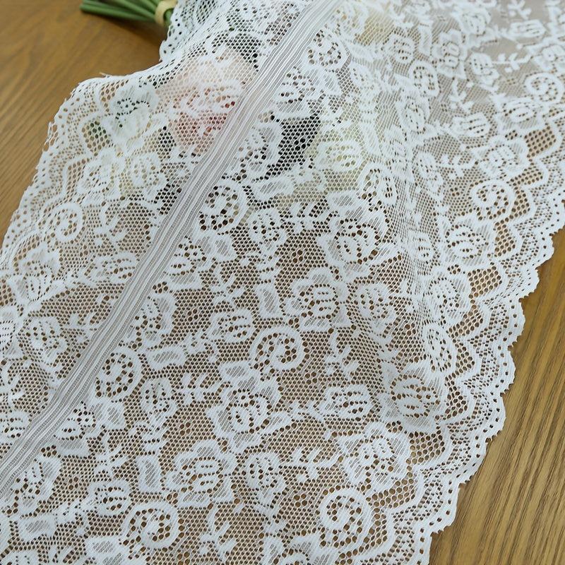 Polyester Crochet Lace Embroidered Table Runner Floral Hollow Out