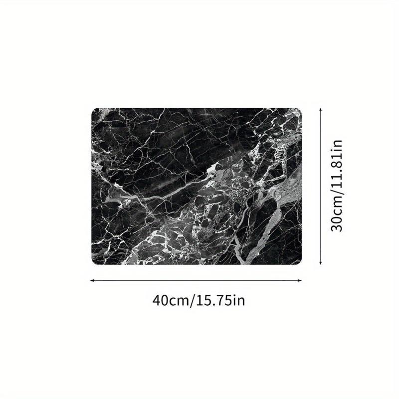 Marble Style Dish Drying Mat Non Slip Absorbent Wear resistant