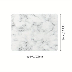 Marble Style Dish Drying Mat Non Slip Absorbent Wear resistant