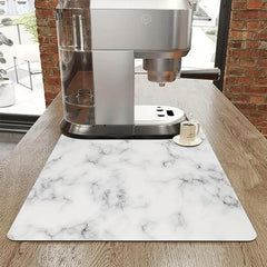 Marble Style Dish Drying Mat Non Slip Absorbent Wear resistant