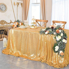 Polyester Tablecloths Wedding Hotel Decor Sequin Tablecloth Christmas Holloween