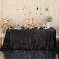 Polyester Tablecloths Wedding Hotel Decor Sequin Tablecloth Christmas Holloween