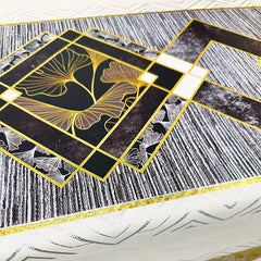 Polyester Table Cover Brown Apricot Leaf Tablecloth Wrinkle-Free