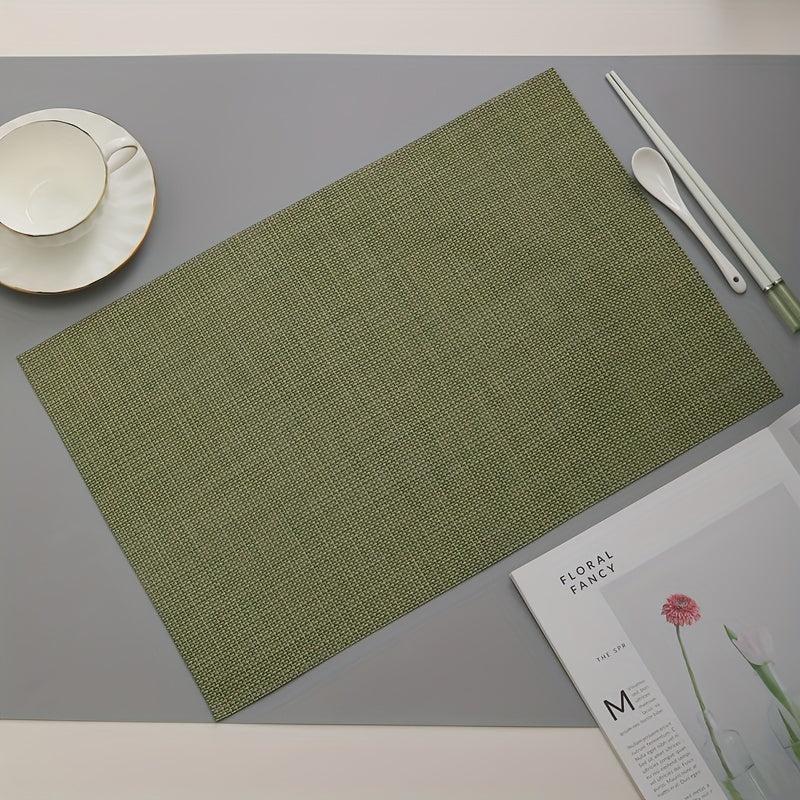 Japanese Style Place Mats Non-slip Dining Table Pads Set of 12