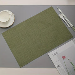 Japanese Style Place Mats Non-slip Dining Table Pads Set of 12