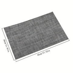 Japanese Style Place Mats Non-slip Dining Table Pads Set of 12