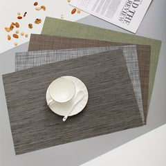 Japanese Style Place Mats Non-slip Dining Table Pads Set of 12