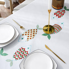 Waterproof Polyester Rectangle Tablecloth for Picnic or Party