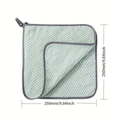 8pcs Kitchen Rags Mixed Absorbent Cleaning Cloth Coral Velvet Scouring Pad
