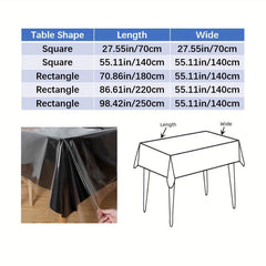Waterproof PVC Tablecloth for Thanksgiving Decor