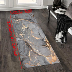 Marble Printed Kitchen Floor Mat Non-slip Washable Carpet