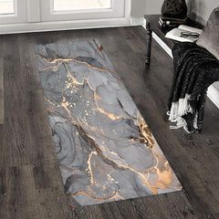 Marble Printed Kitchen Floor Mat Non-slip Washable Carpet