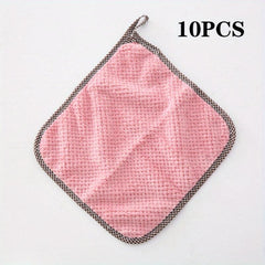 Scouring Pad Dish Cloths Antibacterial Cleaning Brush Kitchen Stuff