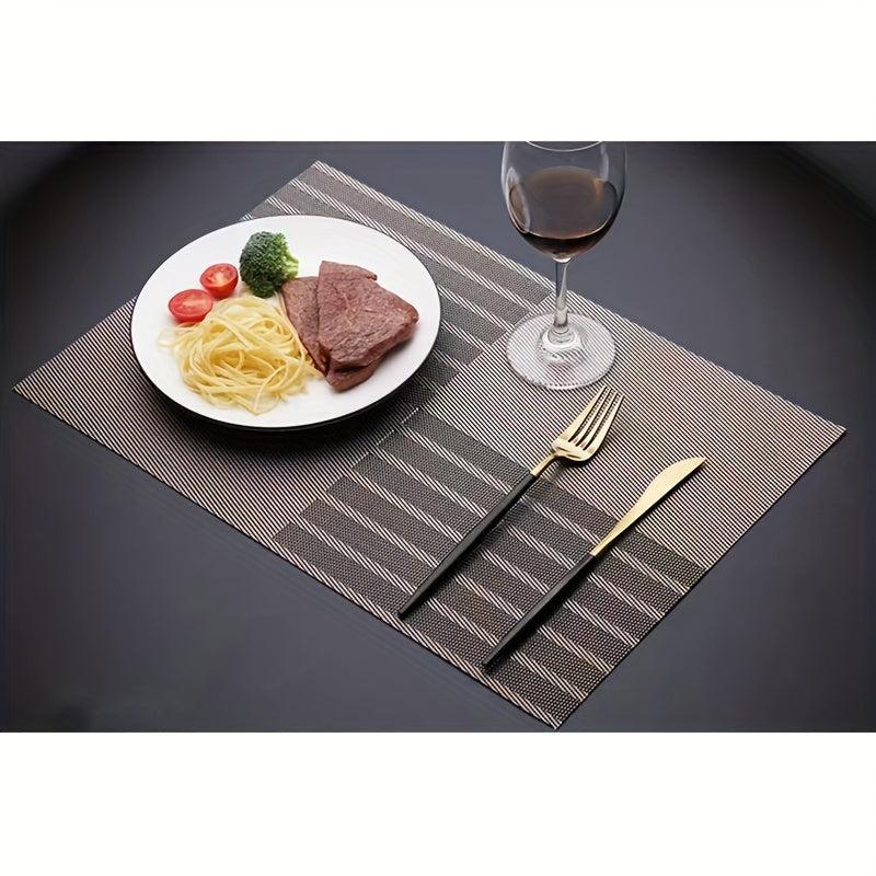 Woven Placemats Set Washable Reusable Table Mats Heat Insulation Pads