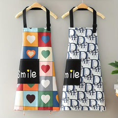 Colorful Love Letter Apron Waterproof Kitchen Supplies