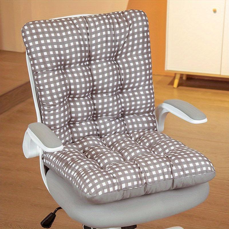 Plaid Chair Pads Washable Office Chair Cushion Student Seat Cushio