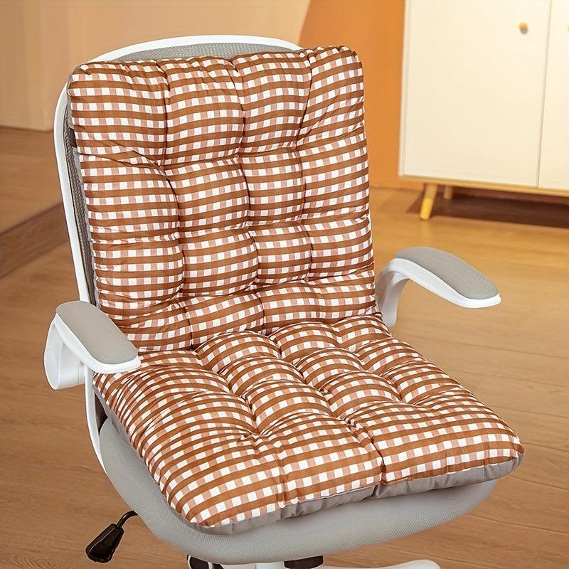 Plaid Chair Pads Washable Office Chair Cushion Student Seat Cushio