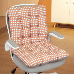 Plaid Chair Pads Washable Office Chair Cushion Student Seat Cushio