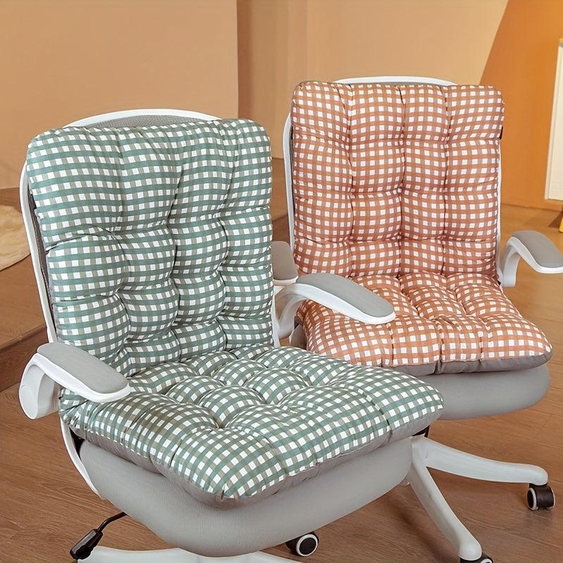 Plaid Chair Pads Washable Office Chair Cushion Student Seat Cushio