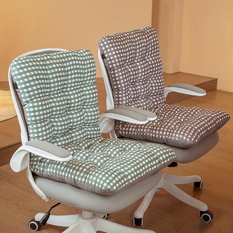 Plaid Chair Pads Washable Office Chair Cushion Student Seat Cushio