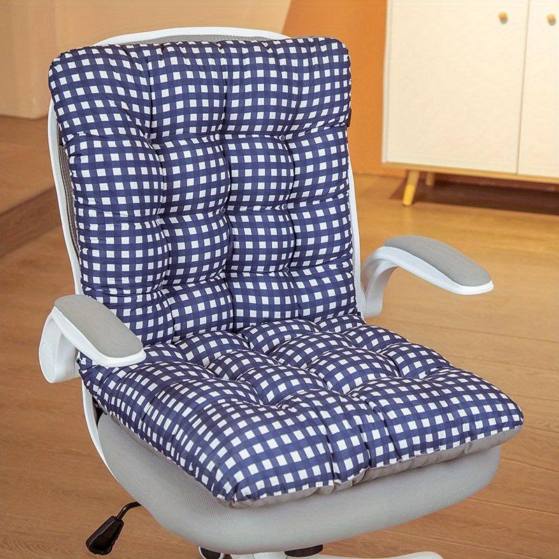 Plaid Chair Pads Washable Office Chair Cushion Student Seat Cushio