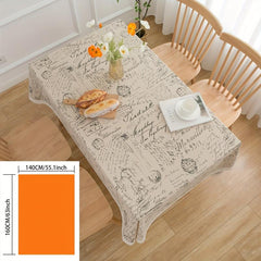 European Style Table Cover Lace Tablecloth for Dining Room Decor