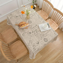 European Style Table Cover Lace Tablecloth for Dining Room Decor