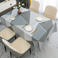 Waterproof Polyester Tablecloth Rectangle Style Table Cloth for Picnic or Party