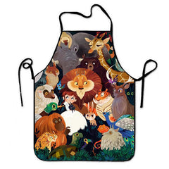 Cartoon Animal Apron Waterproof Household Cleaning Apron