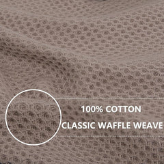 6pcs Cotton Dish Towels Ultra Soft Absorbent Quick Drying Dark Grey