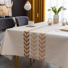 Vinyl Rectangle Tablecloth Waterproof Table Cover for Picnic/Party
