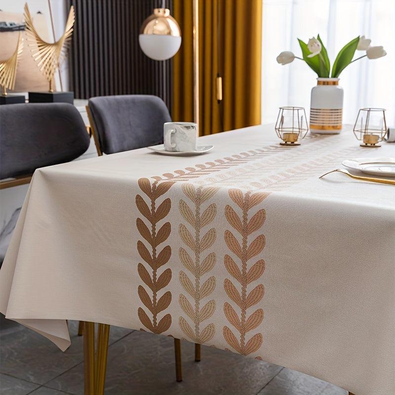 Vinyl Rectangle Tablecloth Waterproof Table Cover for Picnic/Party