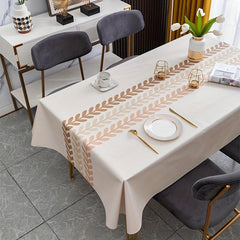 Vinyl Rectangle Tablecloth Waterproof Table Cover for Picnic/Party