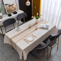 Vinyl Rectangle Tablecloth Waterproof Table Cover for Picnic/Party