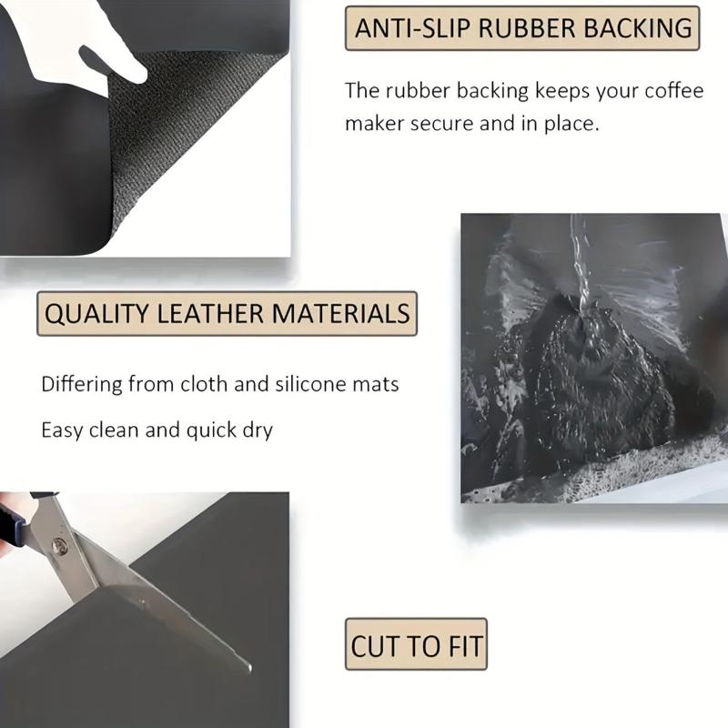 Coffee Machine Drying Mat Soft Rubber Drain Pad