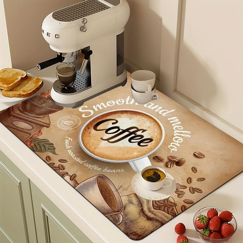 Coffee Machine Drying Mat Soft Rubber Drain Pad