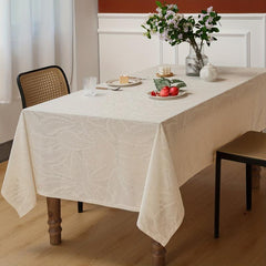 Polyester Table Runner Cashmere Leaves Jacquard Embroidered Style Table Cover