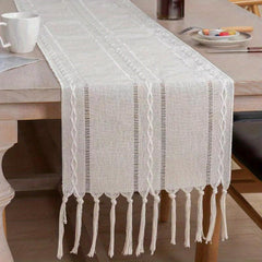 Mexican Table Runner Colorful Embroidery Ethnic Style Tea Table Cloth Mat