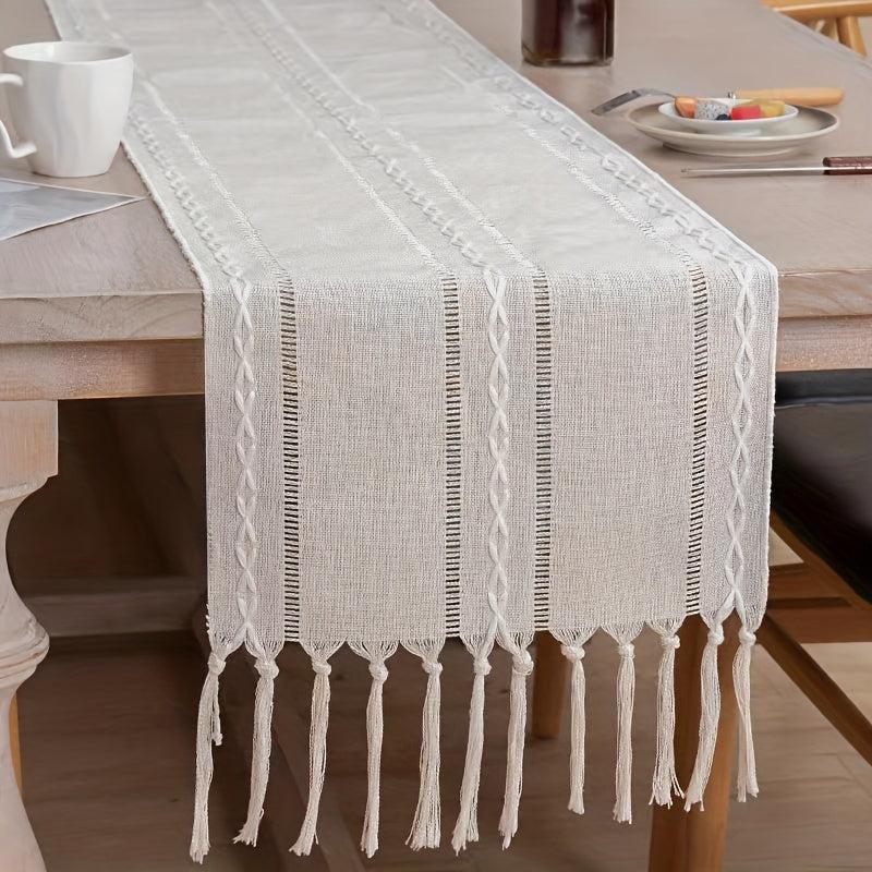 Mexican Table Runner Colorful Embroidery Ethnic Style Tea Table Cloth Mat