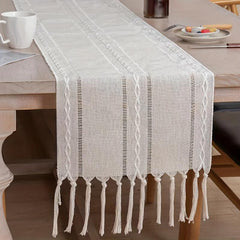 Mexican Table Runner Colorful Embroidery Ethnic Style Tea Table Cloth Mat