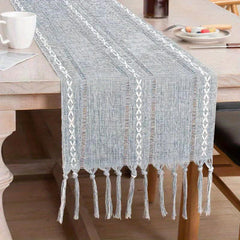 Mexican Table Runner Colorful Embroidery Ethnic Style Tea Table Cloth Mat