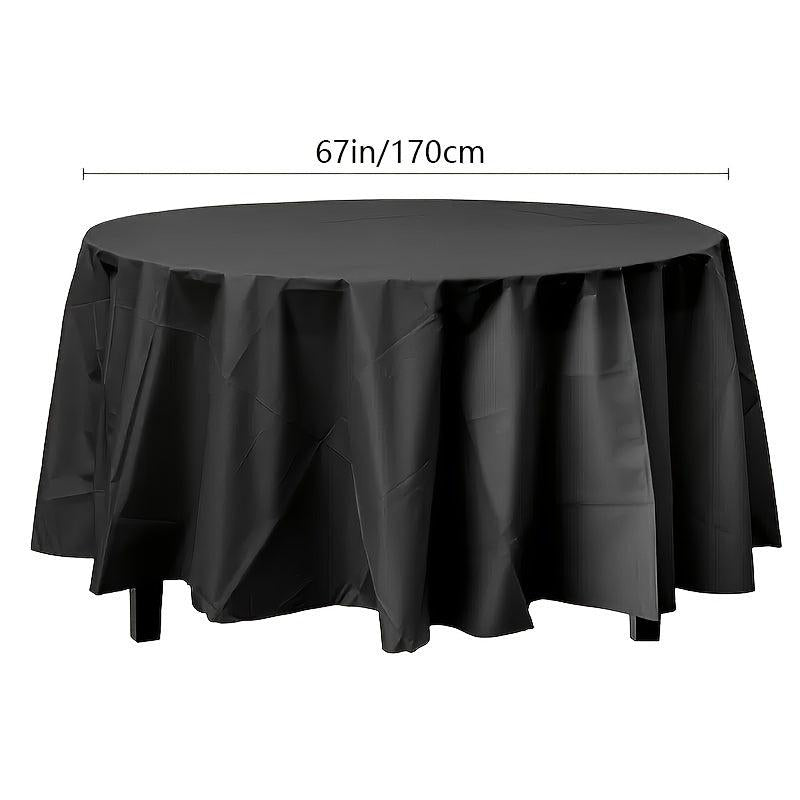 1pc Disposable Tablecloth Plastic Tablecloth Wedding Banquet Hotel Restaurant