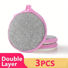 5pcs Double sided Dishwashing Sponge Pot And Bowl Cleaning Cloth