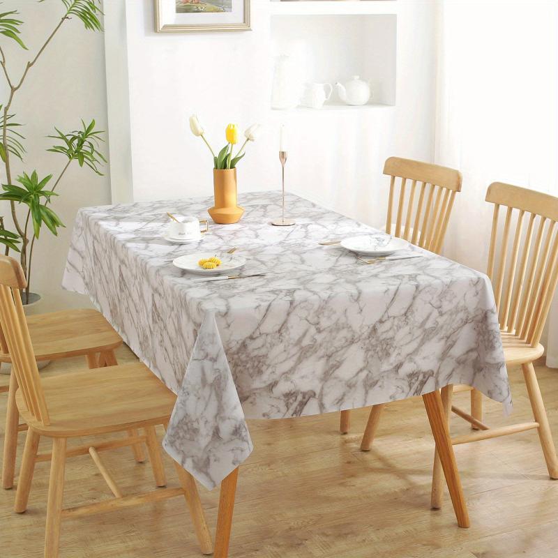 Waterproof Marble Pattern PVC Tablecloth